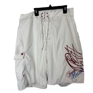 New Tony Hawk Swim Trunks Mens Size 36 Cargo Mesh Brief Shorts Bathing Suit